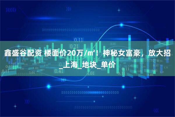鑫盛谷配资 楼面价20万/㎡！神秘女富豪，放大招_上海_地块_单价