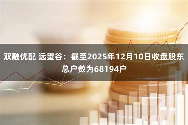 双融优配 远望谷：截至2025年12月10日收盘股东总户数为68194户